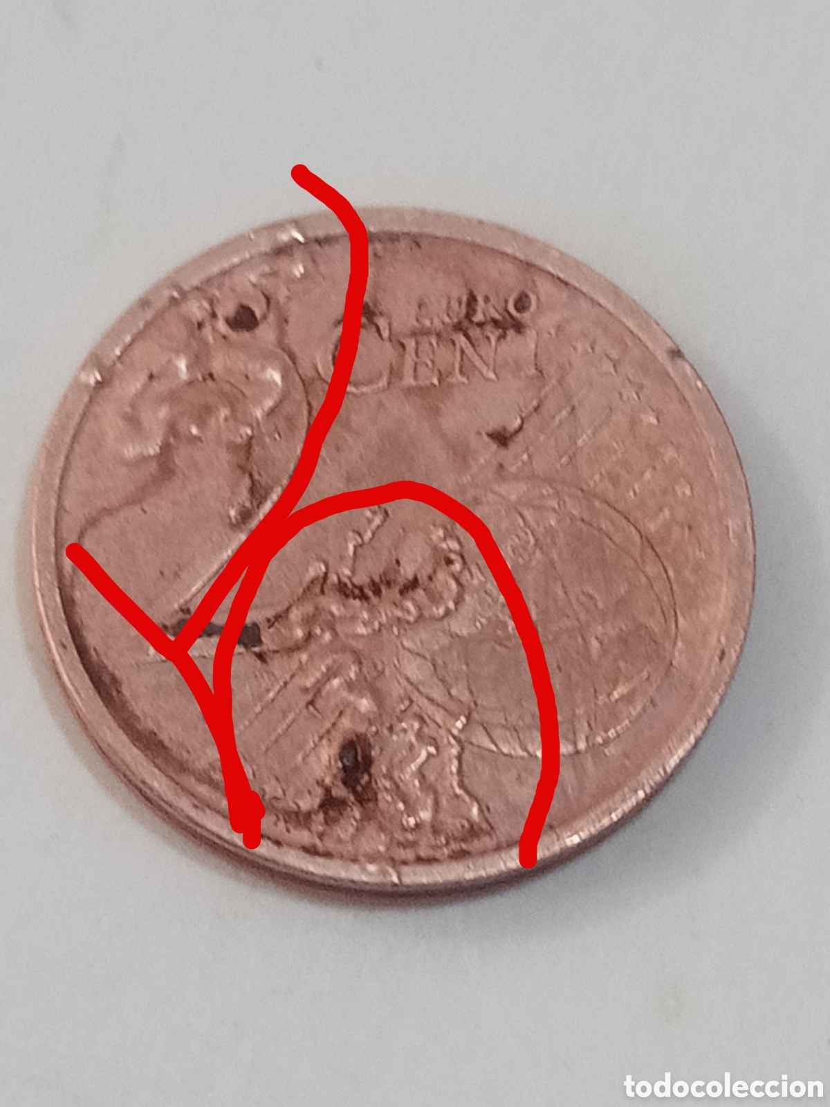 Euros: 2 c&eacute;ntimo 2006 error Italia - Foto 1