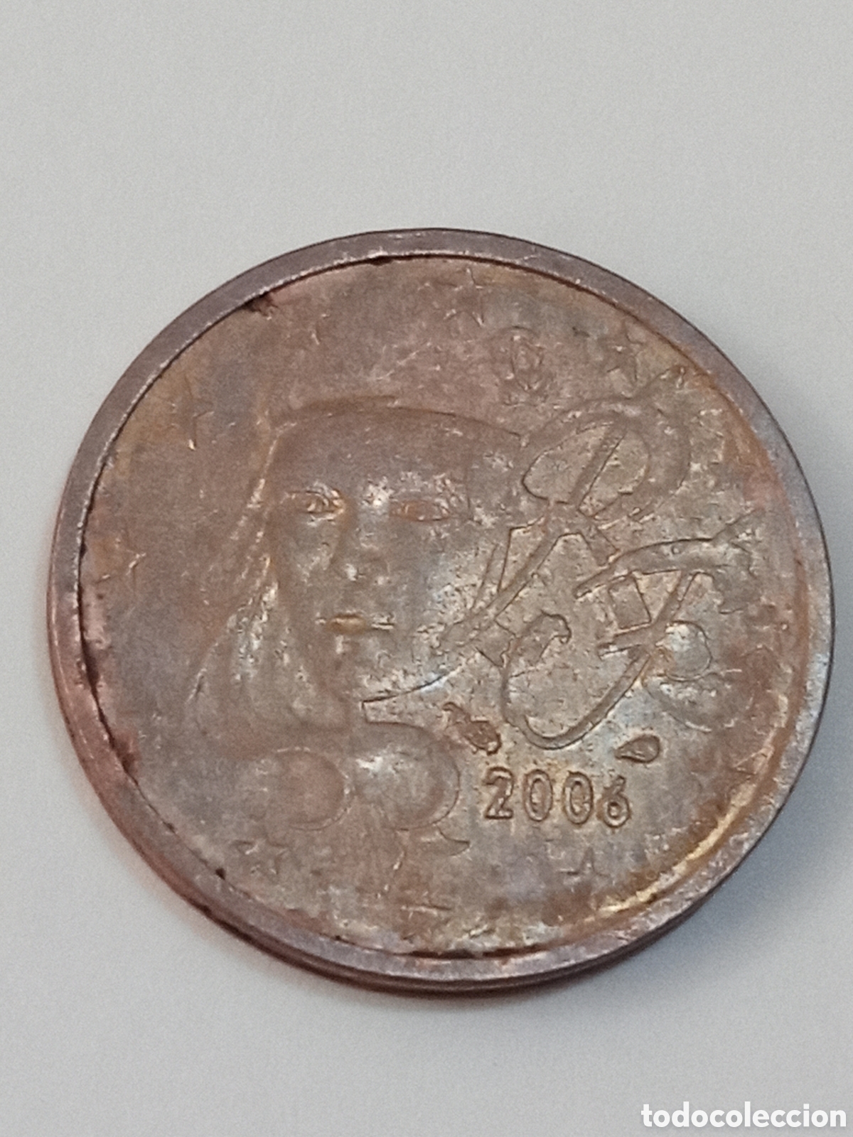 Euros: 2 euro cent error Francia 2006 - Foto 2