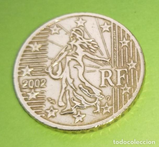 Euros: moneda 50 c&eacute;ntimos Francia 2002 - Foto 2