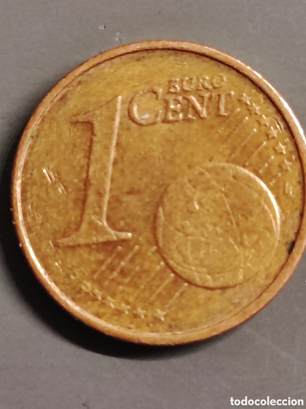 Euros: Moneda coleccionable 1 c&eacute;ntimo 2002 Alemania error acunaccion - Foto 2