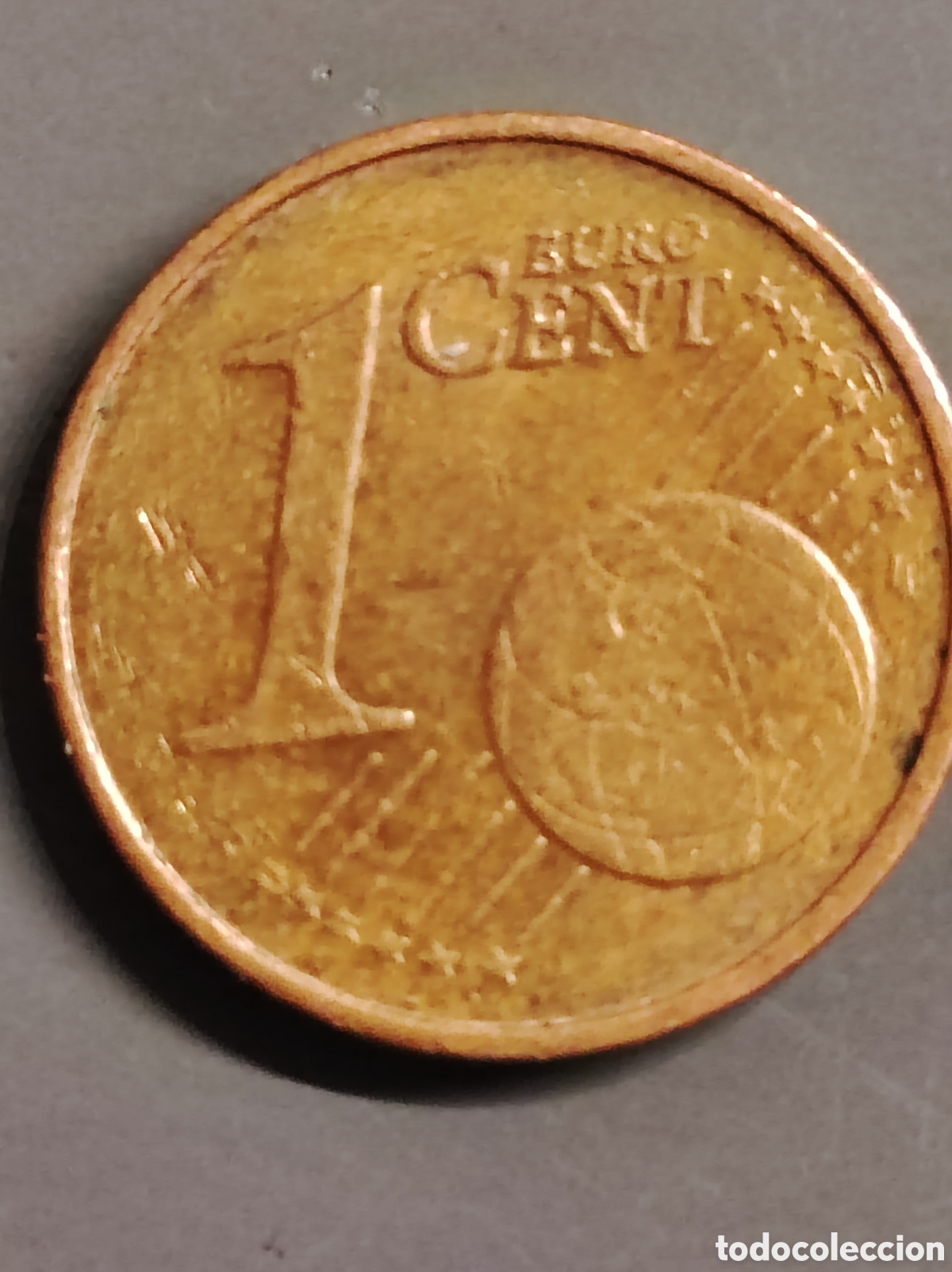 Euros: Moneda coleccionable 1 c&eacute;ntimo 2002 Alemania error acunaccion - Foto 1
