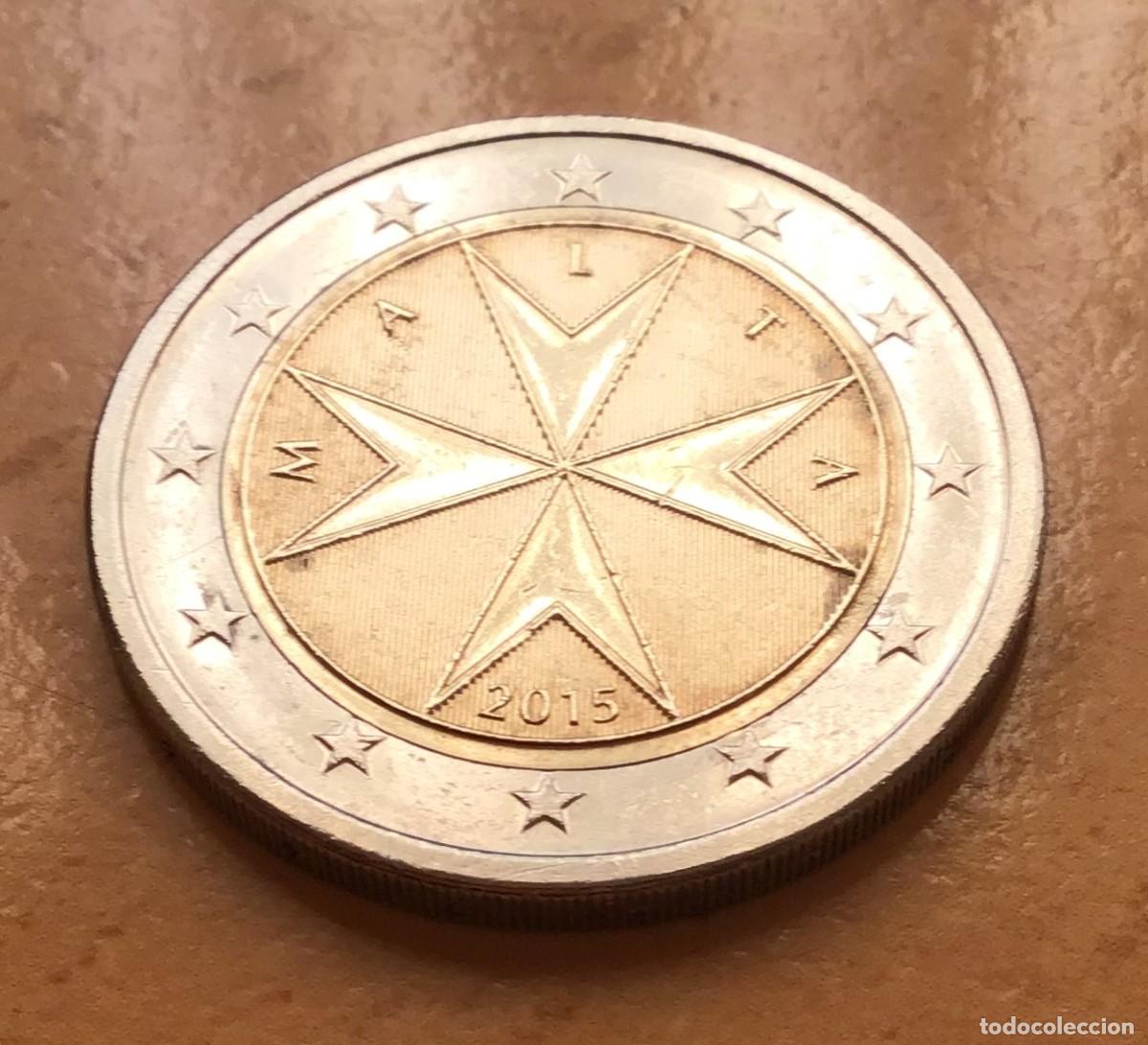 Euros: 2 euros de Malta. A&ntilde;o 2015 - Foto 1