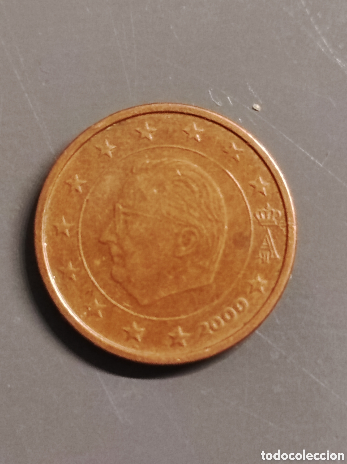 Euros: Moneda 2 c&eacute;ntimos B&eacute;lgica 2000 error fecha desplazada - Foto 4