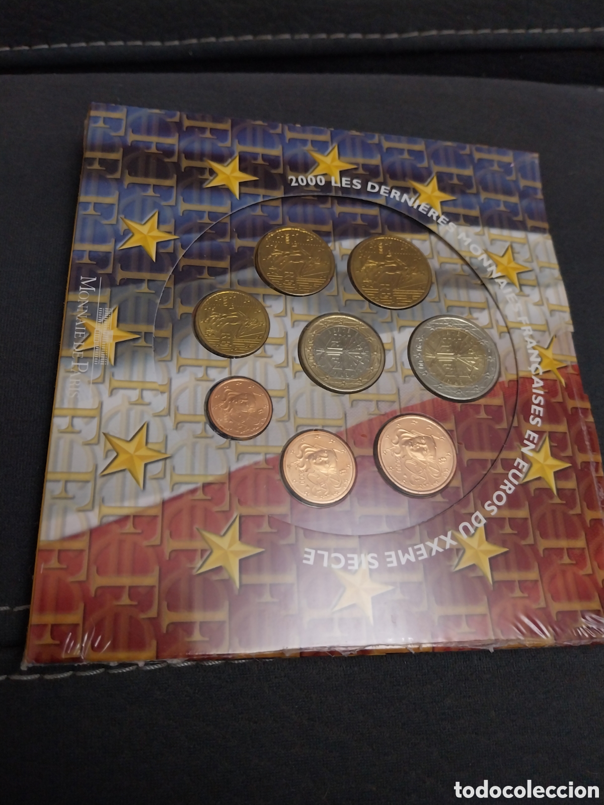 Euros: Cartera francia 2000 ,8 monedas - Foto 1