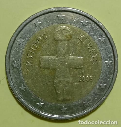 Euros: Moneda 2 Euros circulada CHIPRE 2008 - Foto 1