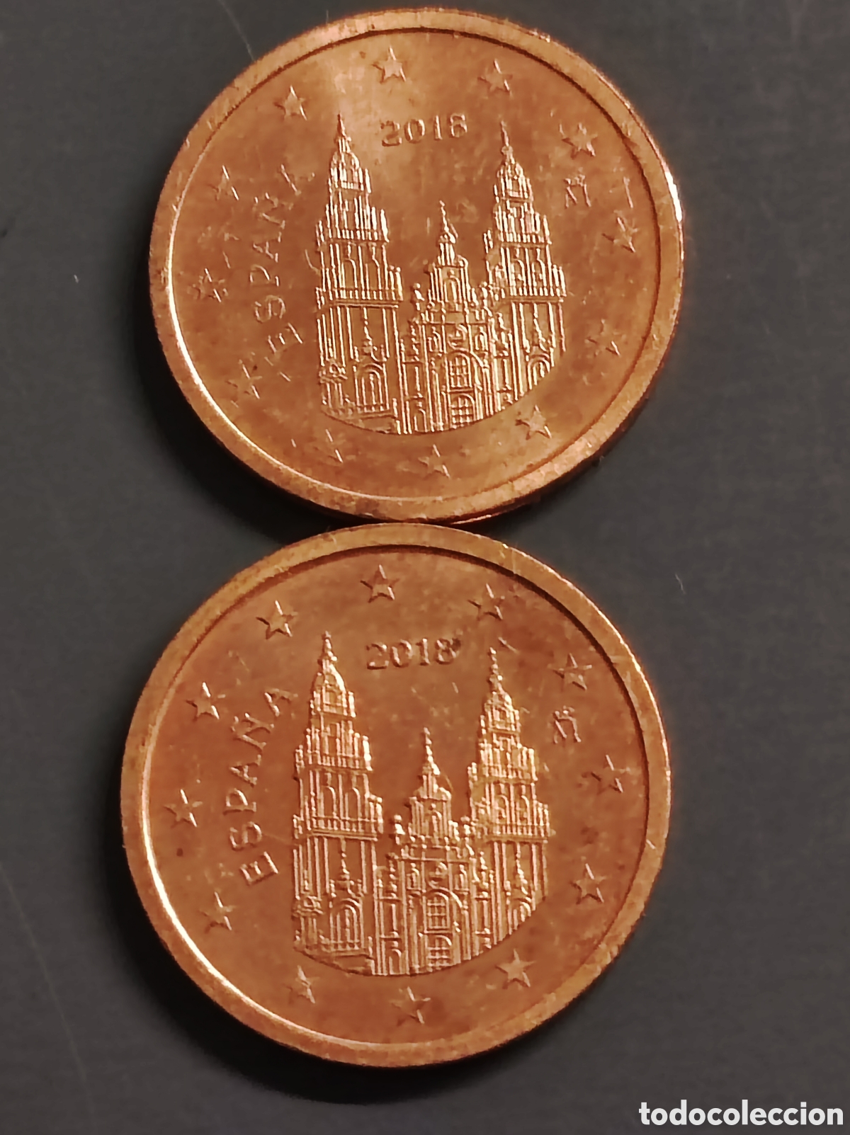 Euros: Monedas 2 c&eacute;ntimos raras exceso material - Foto 3