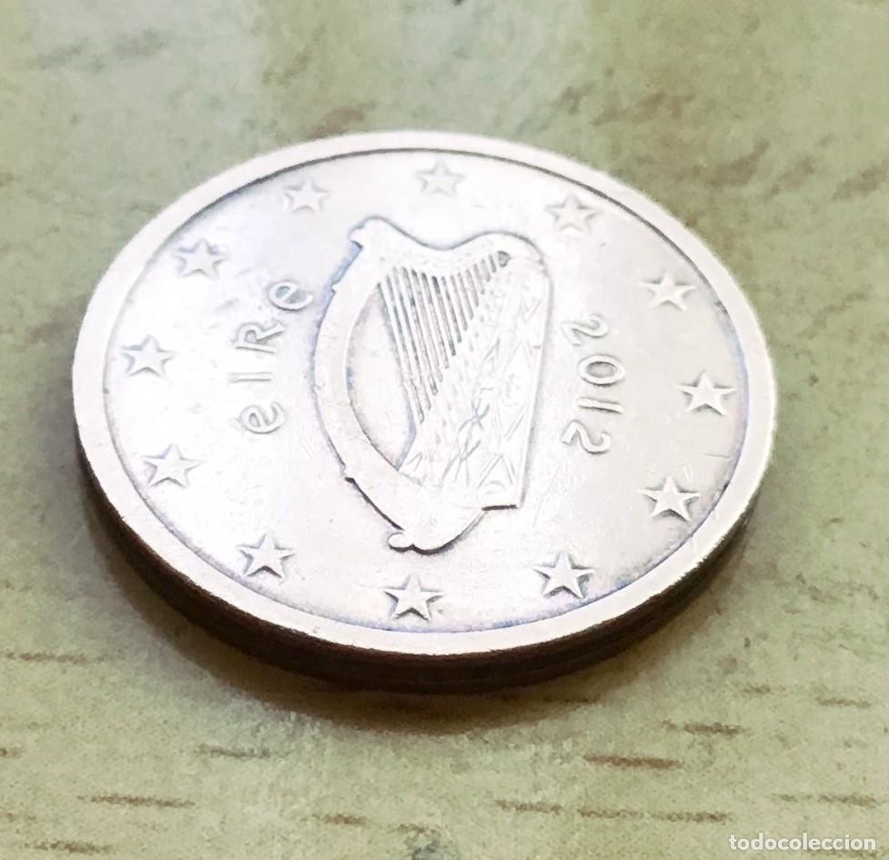 Euros: 2 c&eacute;ntimos de euro de Irlanda. A&ntilde;o 2012