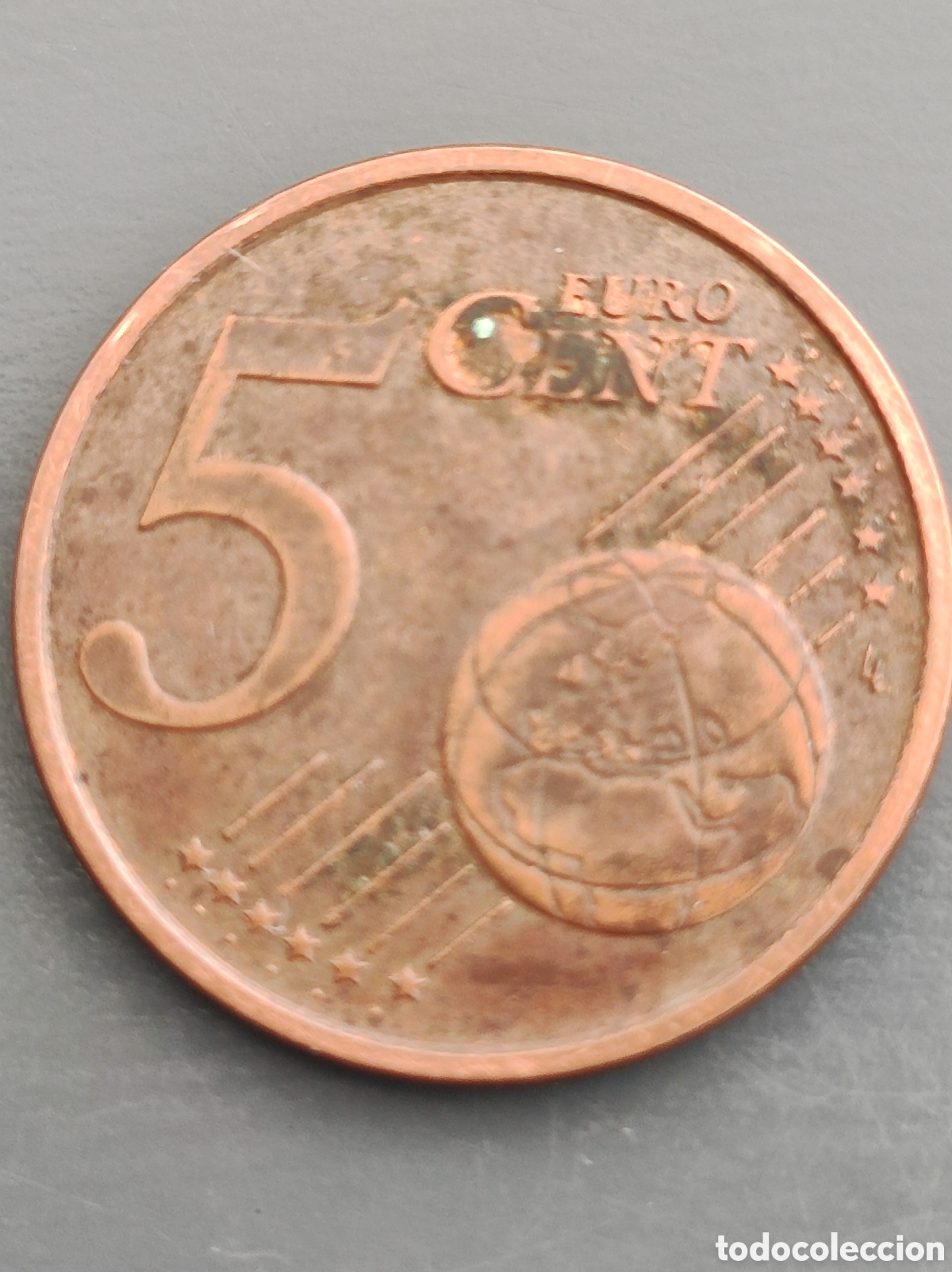 Euros: Moneda 5 c&eacute;ntimos Italia 2002 rara - Foto 2