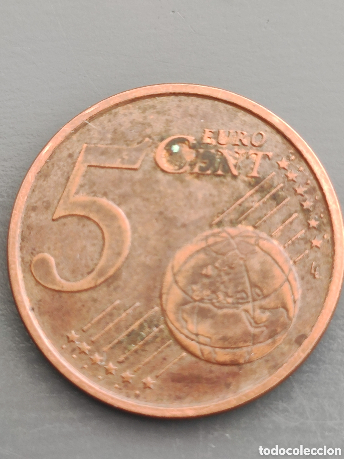 Euros: Moneda 5 c&eacute;ntimos Italia 2002 rara - Foto 3