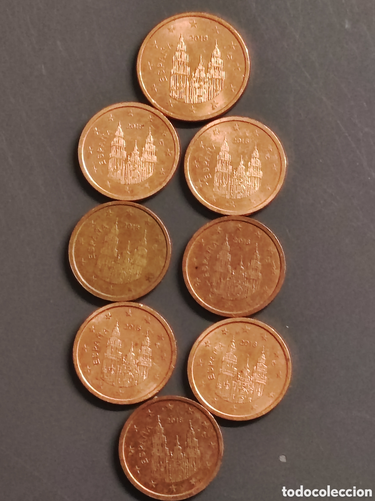 Euros: Monedas 2 c&eacute;ntimos Espa&ntilde;a exceso material 2018 - Foto 2