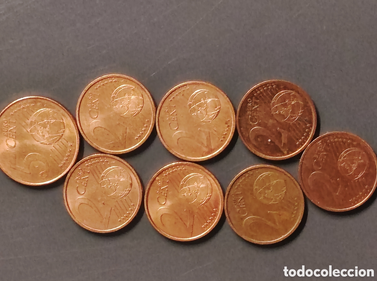 Euros: Monedas 2 c&eacute;ntimos Espa&ntilde;a exceso material 2018 - Foto 1