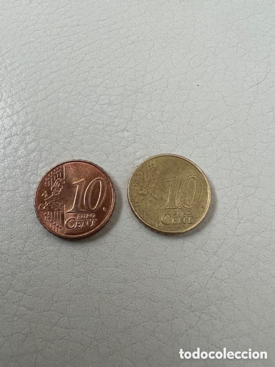 Euros: MONEDA DE 10 CENT CENTIMOS DE EURO ERROR COLOR COBRE - Foto 6