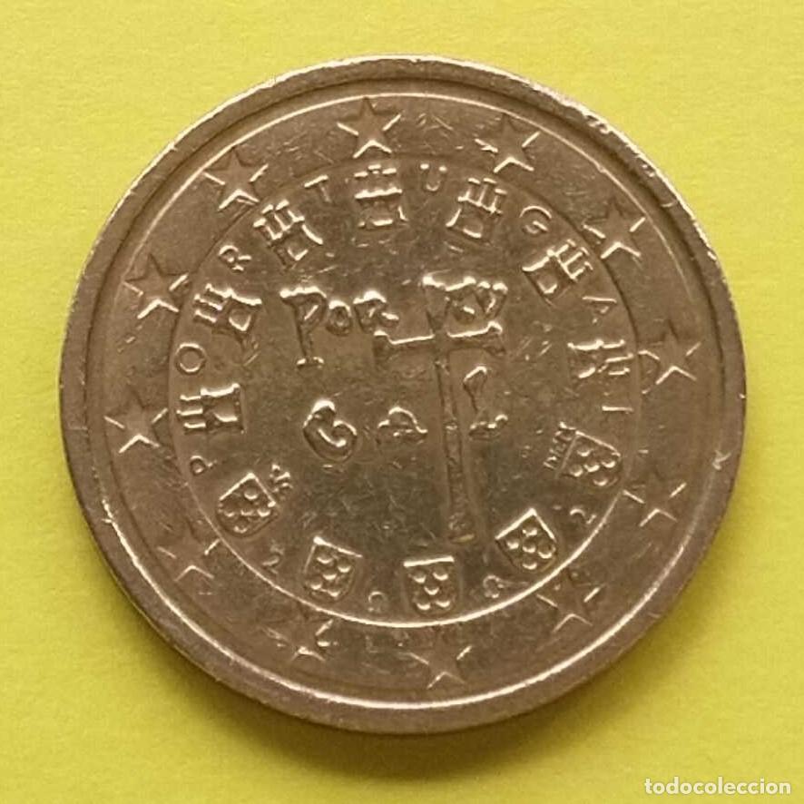 Euros: moneda 2 c&eacute;ntimos Portugal 2002 - Foto 1