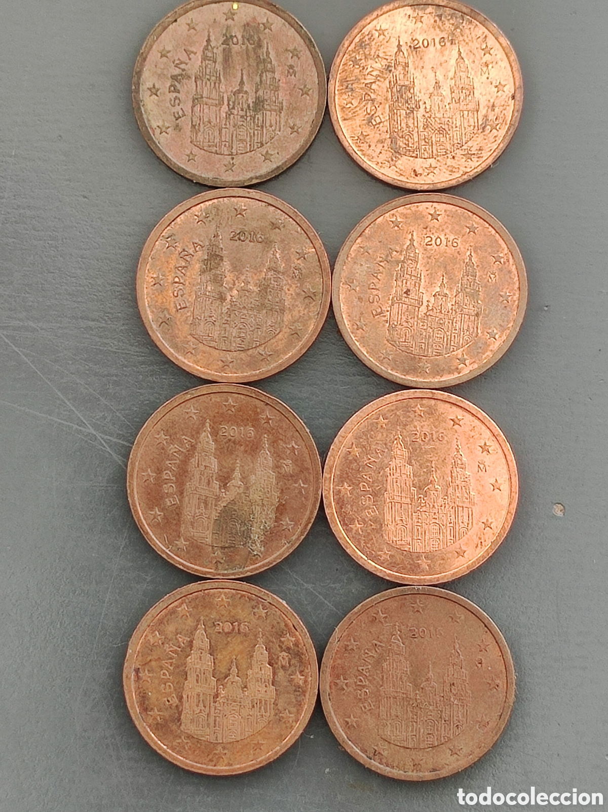 Euros: Lote monedas 2 c&eacute;ntimos exceso material - Foto 3