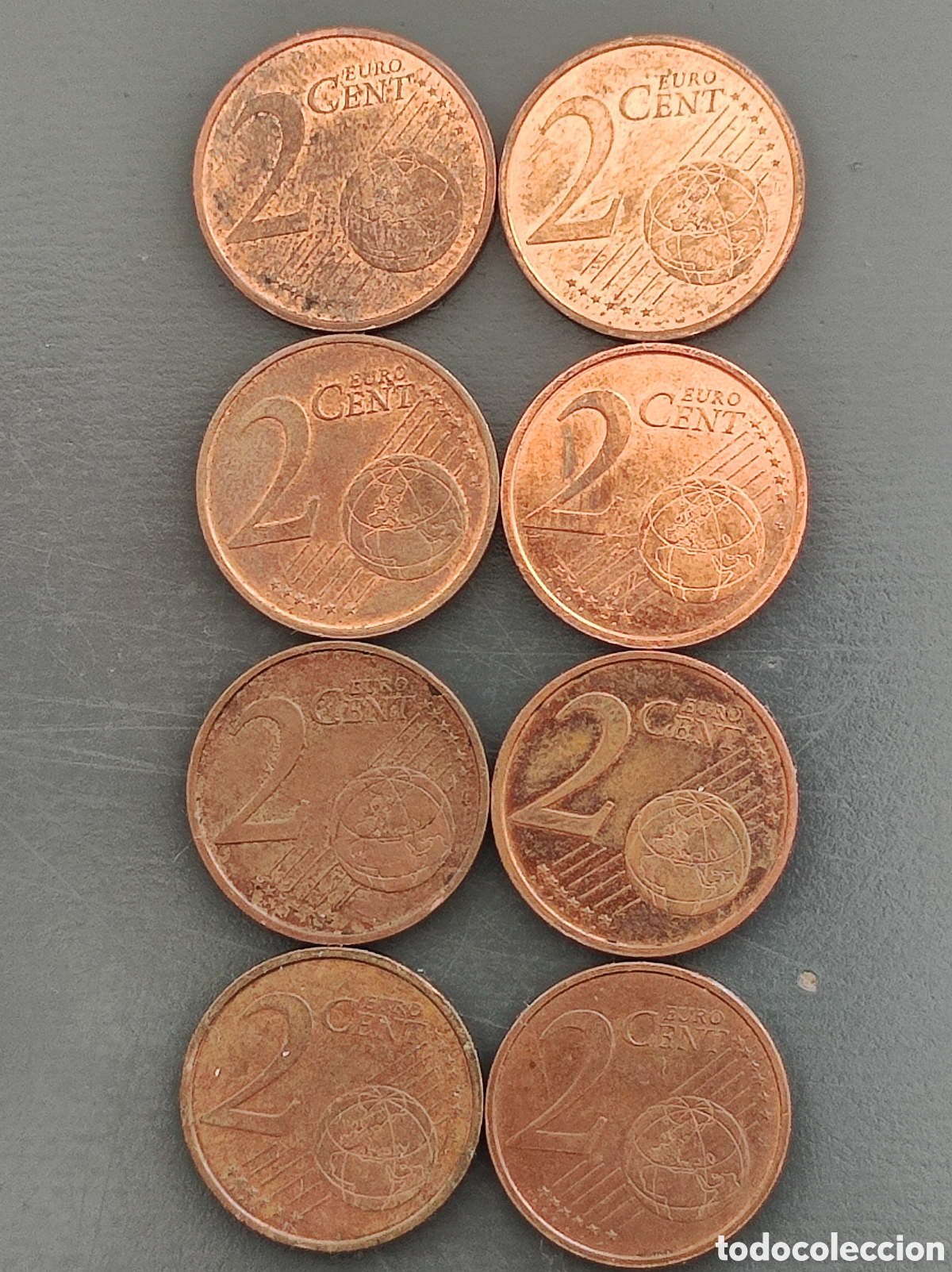 Euros: Lote monedas 2 c&eacute;ntimos exceso material - Foto 4