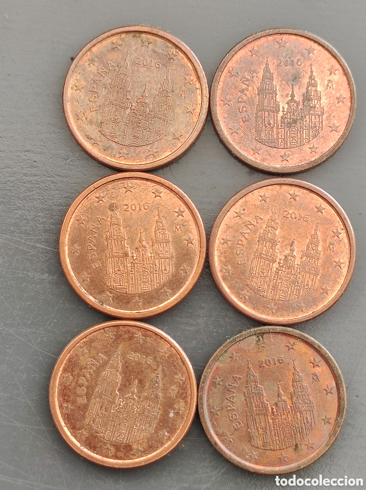 Euros: Monedas 1 c&eacute;ntimo exceso material 2016 - Foto 2