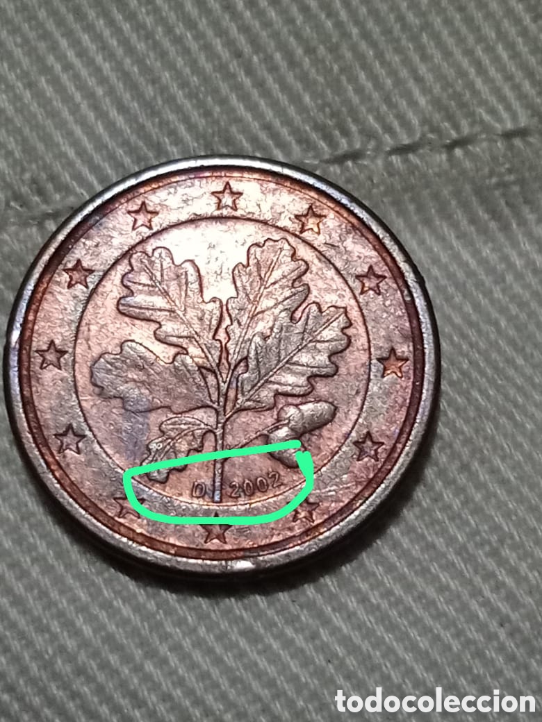 Euros: Rara 1centimo D 2002 error Alemania - Foto 7