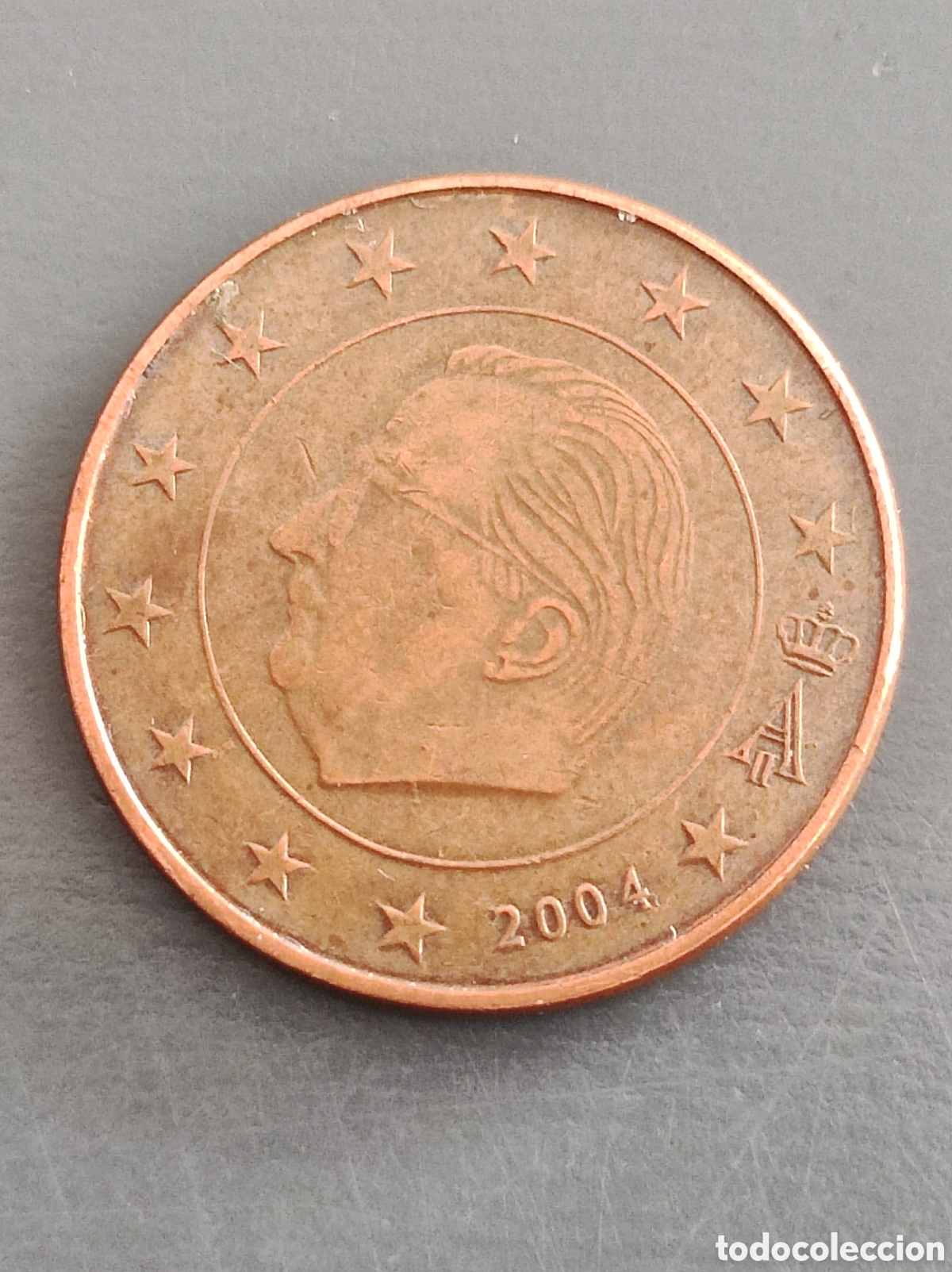 Euros: Moneda rara 5 c&eacute;ntimos B&eacute;lgica 2004 - Foto 2