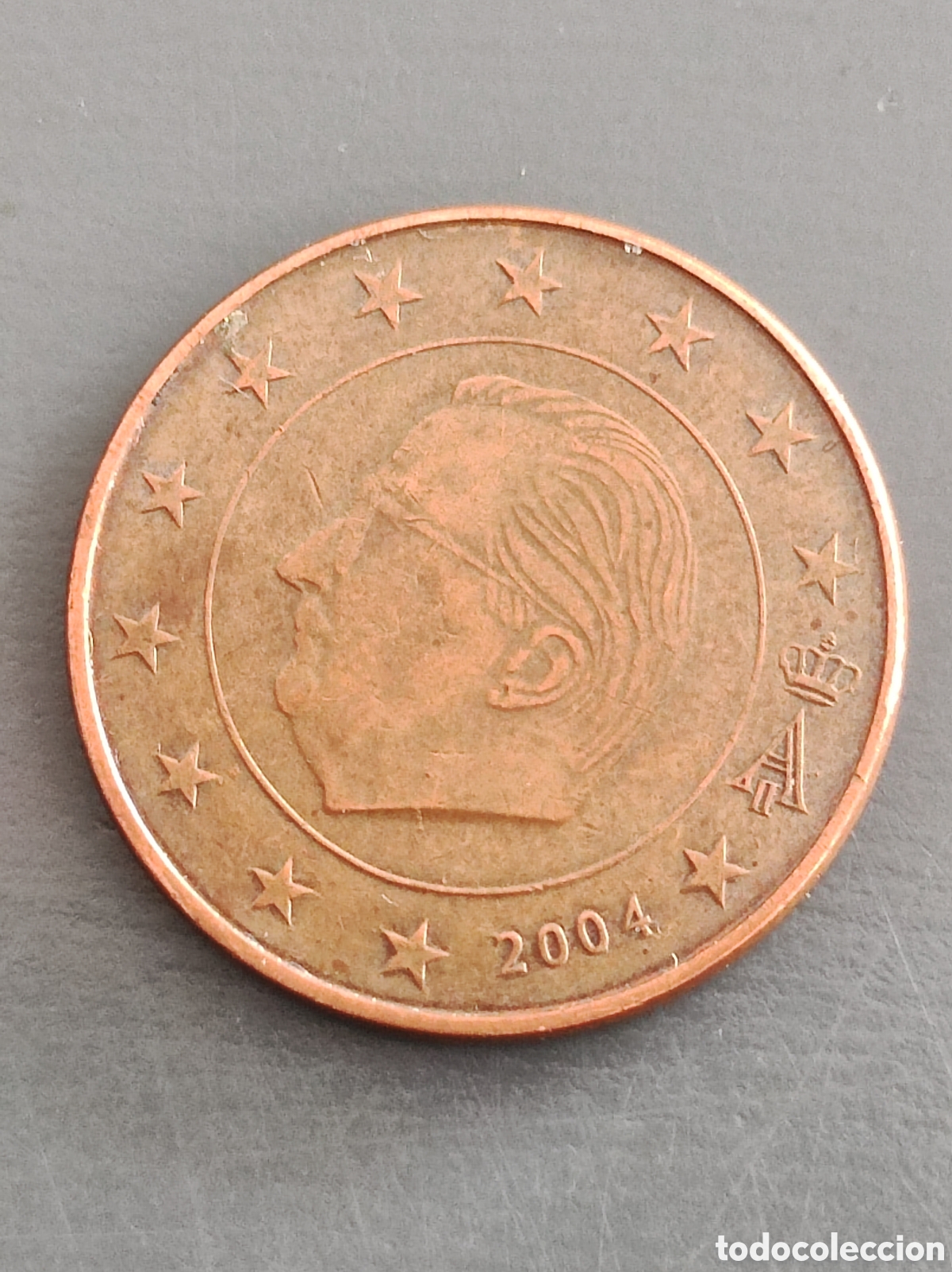 Euros: Moneda rara 5 c&eacute;ntimos B&eacute;lgica 2004 - Foto 1