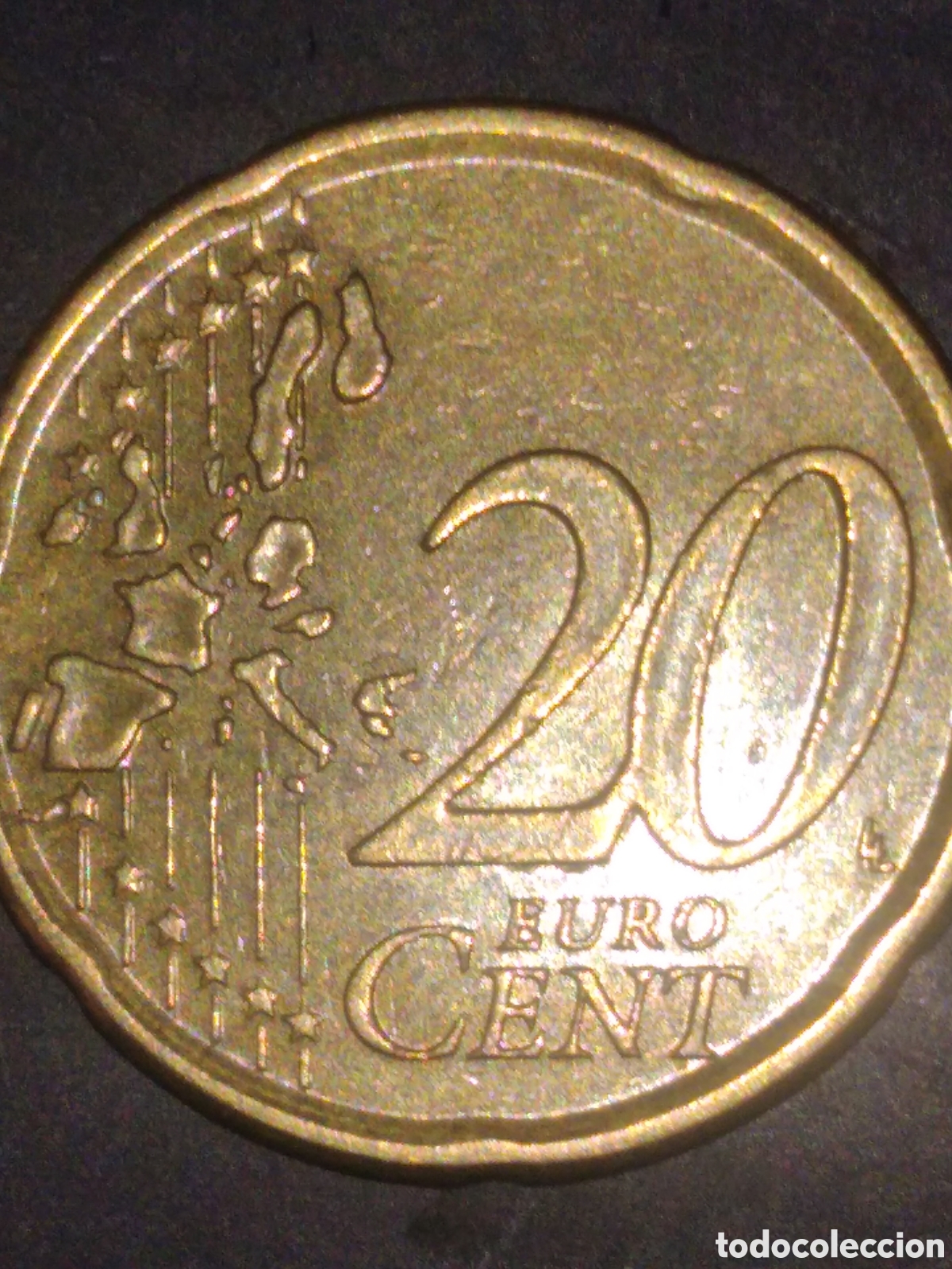 Euros: 20 c&eacute;ntimos Espa&ntilde;a 1999 - Foto 2