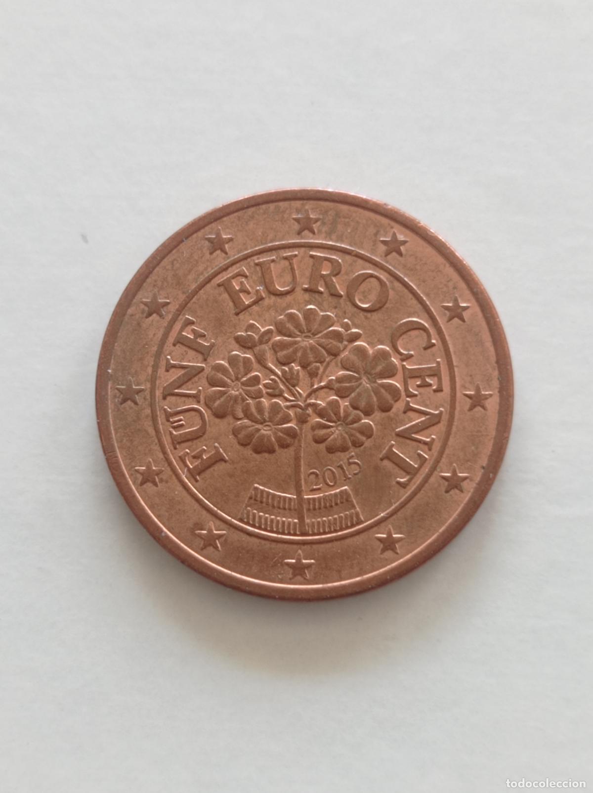 Euros: 5 CENTIMOS AUSTRIA A&Ntilde;O 2015 CIRCULADA - Foto 1