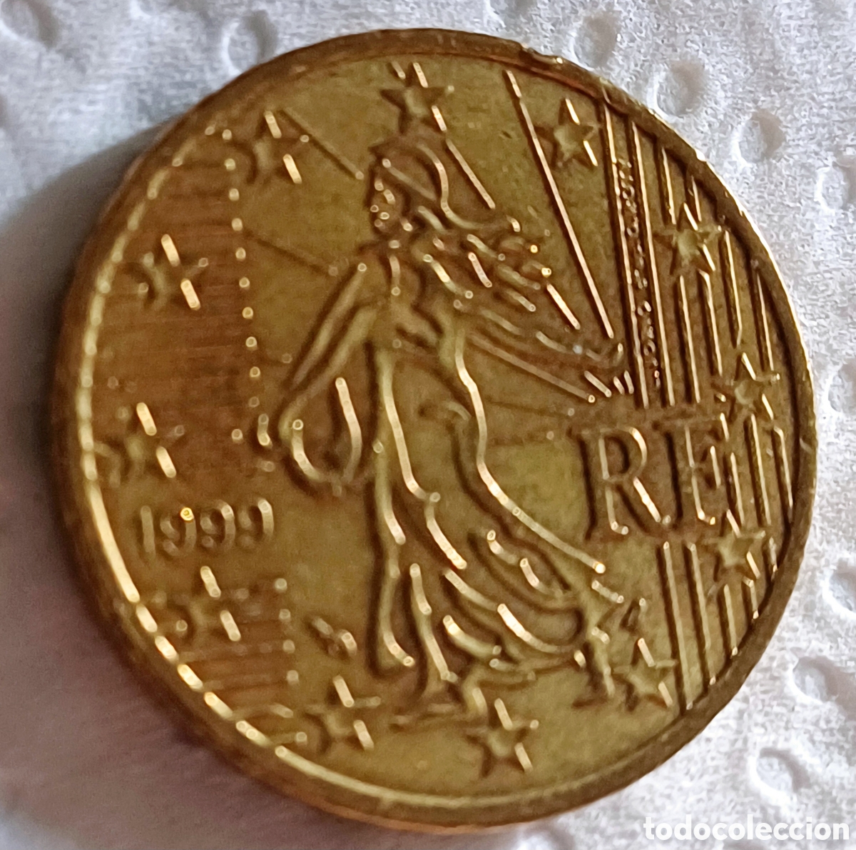 Euros: Moneda 50cent Francia 1999 - Foto 3