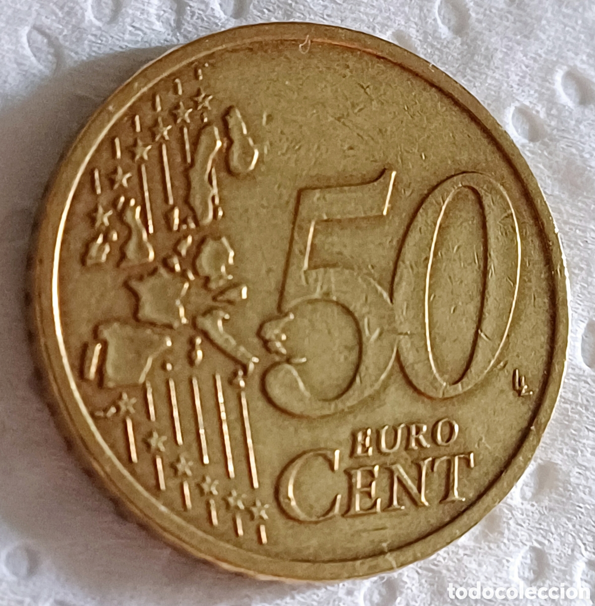 Euros: Moneda 50 cent de euro 2002 - Foto 2