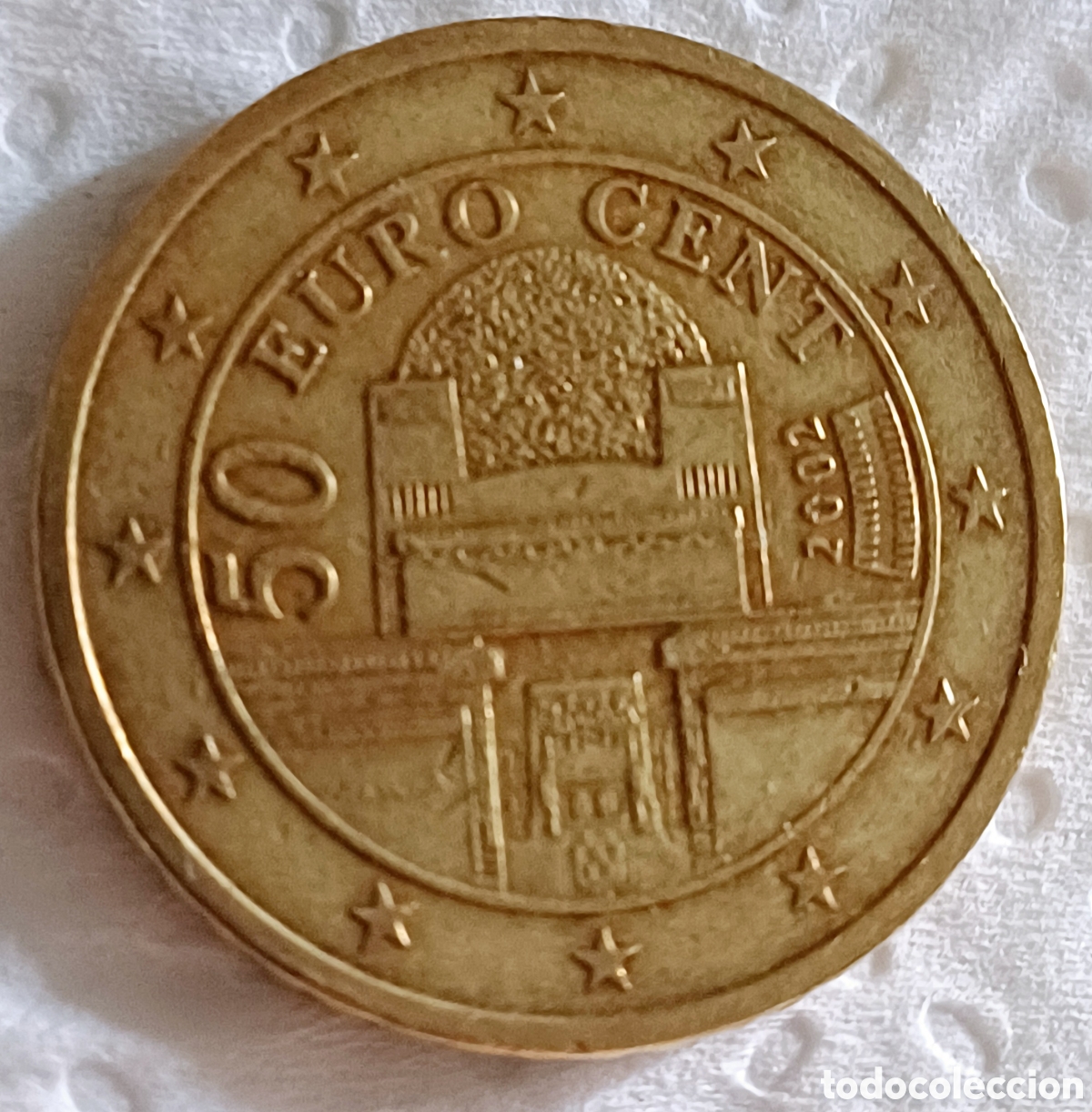 Euros: Moneda 50 cent de euro 2002 - Foto 3