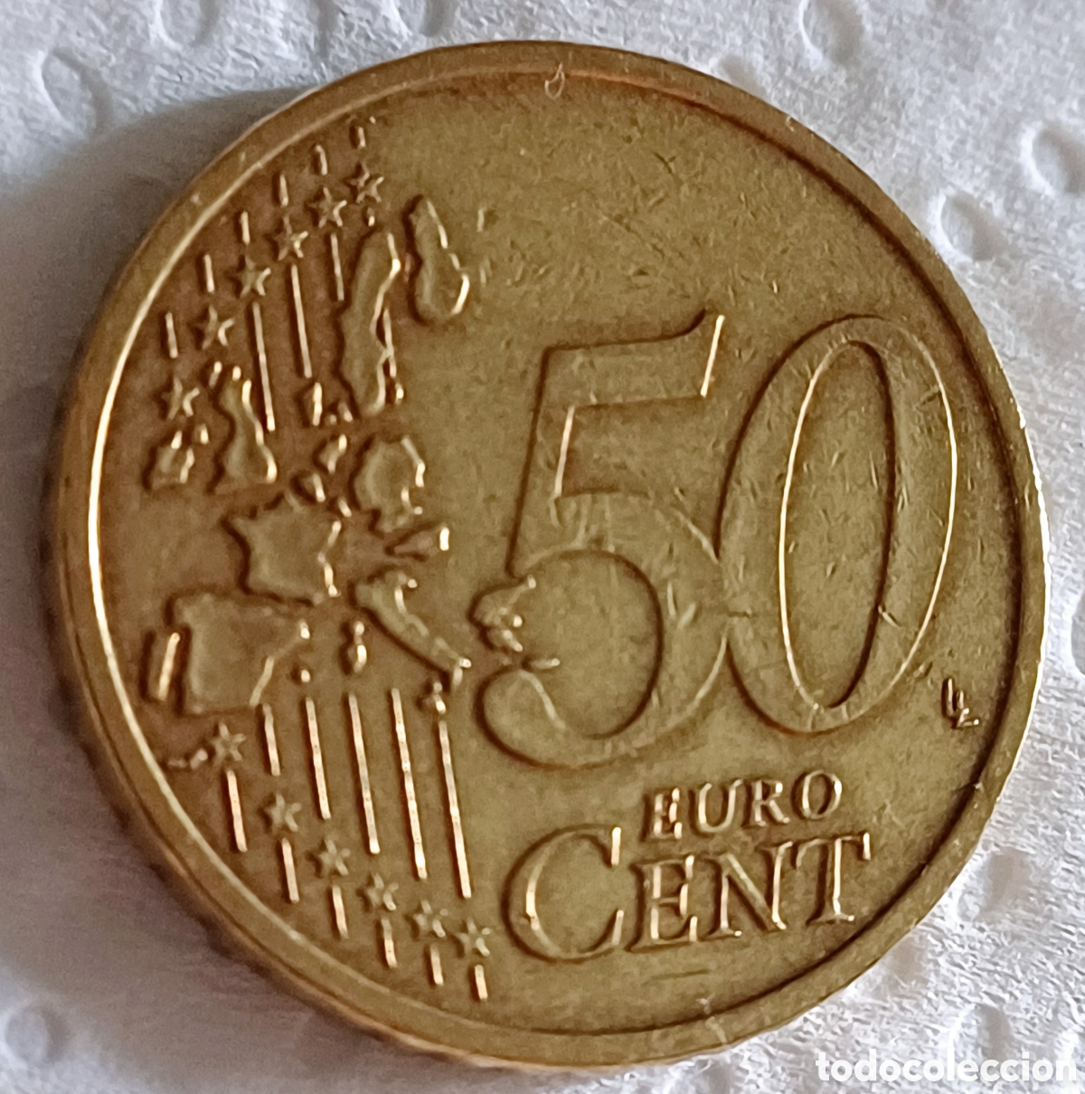 Euros: Moneda 50 cent de euro 2002 - Foto 4
