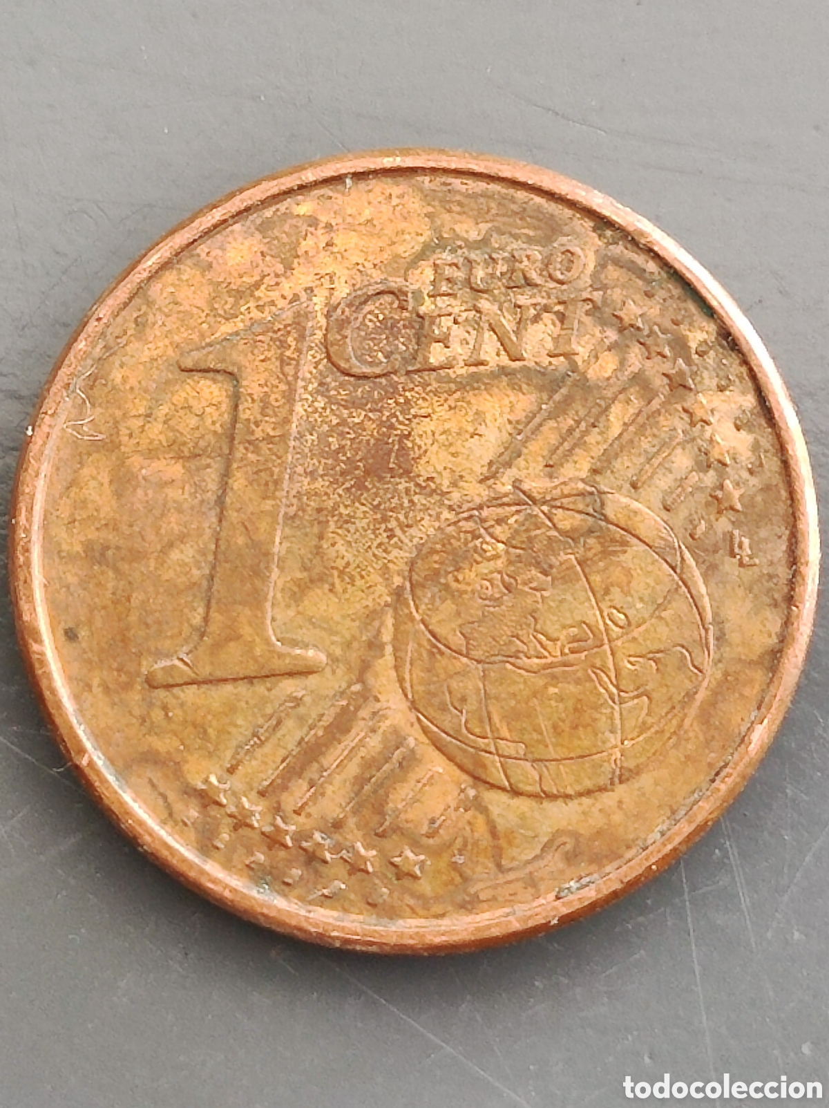Euros: Moneda 1 c&eacute;ntimo 2019 Espa&ntilde;a error acunaccion - Foto 2
