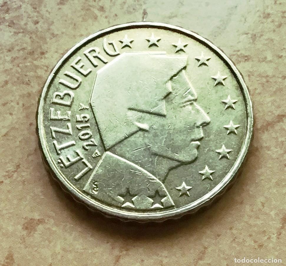 Euros: 10 c&eacute;ntimos de euro de Luxemburgo. A&ntilde;o 2015