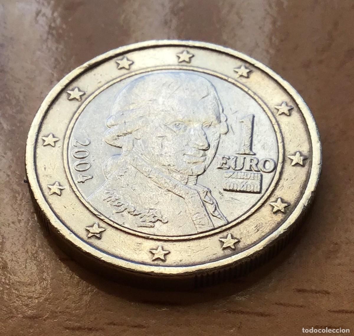 Euros: 1 euro de Austria. A&ntilde;o 2004