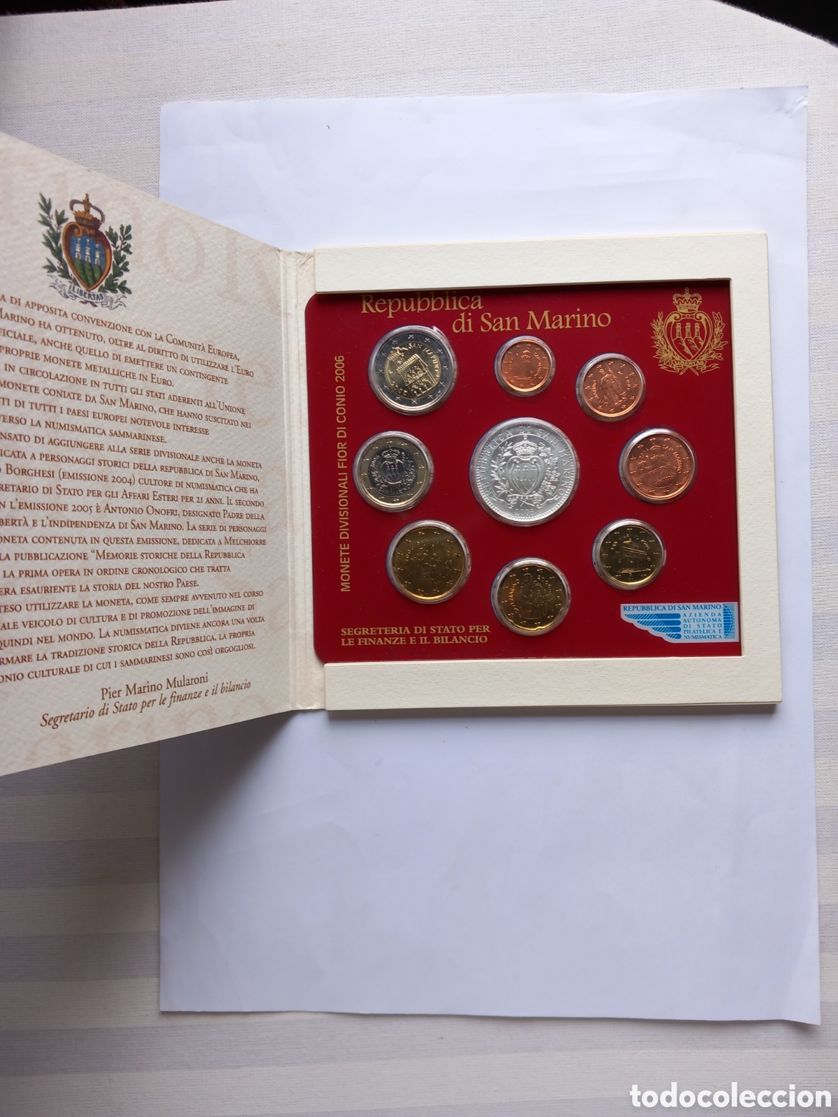 Euros: SAN MARINO 2006 CARTERA FDC - Foto 3