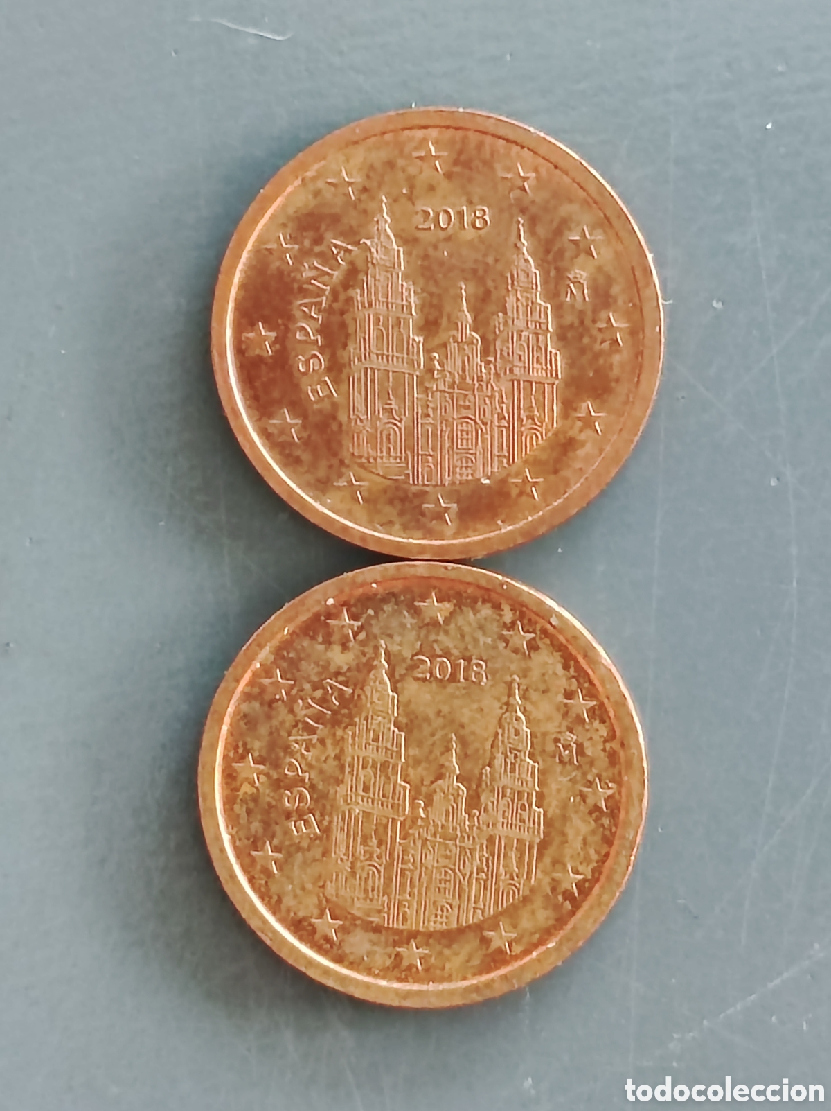 Euros: Monedas 2 c&eacute;ntimos exceso material Espa&ntilde;a 2018 - Foto 2