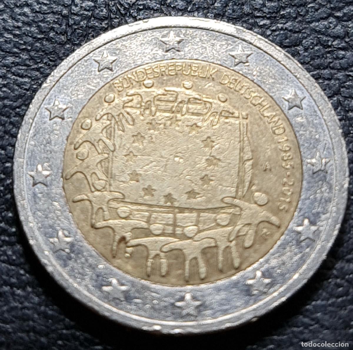 Euros: Alemania 2015 2 euros ceca A Bandera Europea XXX aniversario moneda conmemorativa