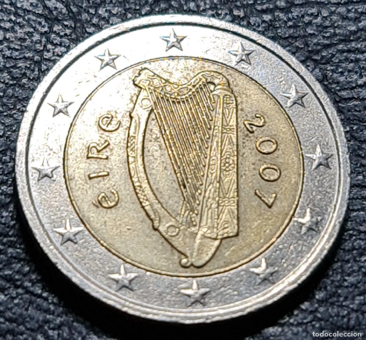 Euros: Irlanda 2007 2 euros moneda com&uacute;n Arpa - Foto 1