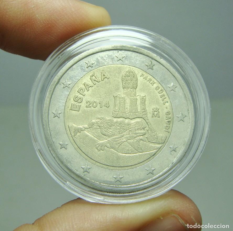Euros: 2 &euro;. Espa&ntilde;a - 2014. Parque G&uuml;ell - Gaud&iacute;. - Foto 1