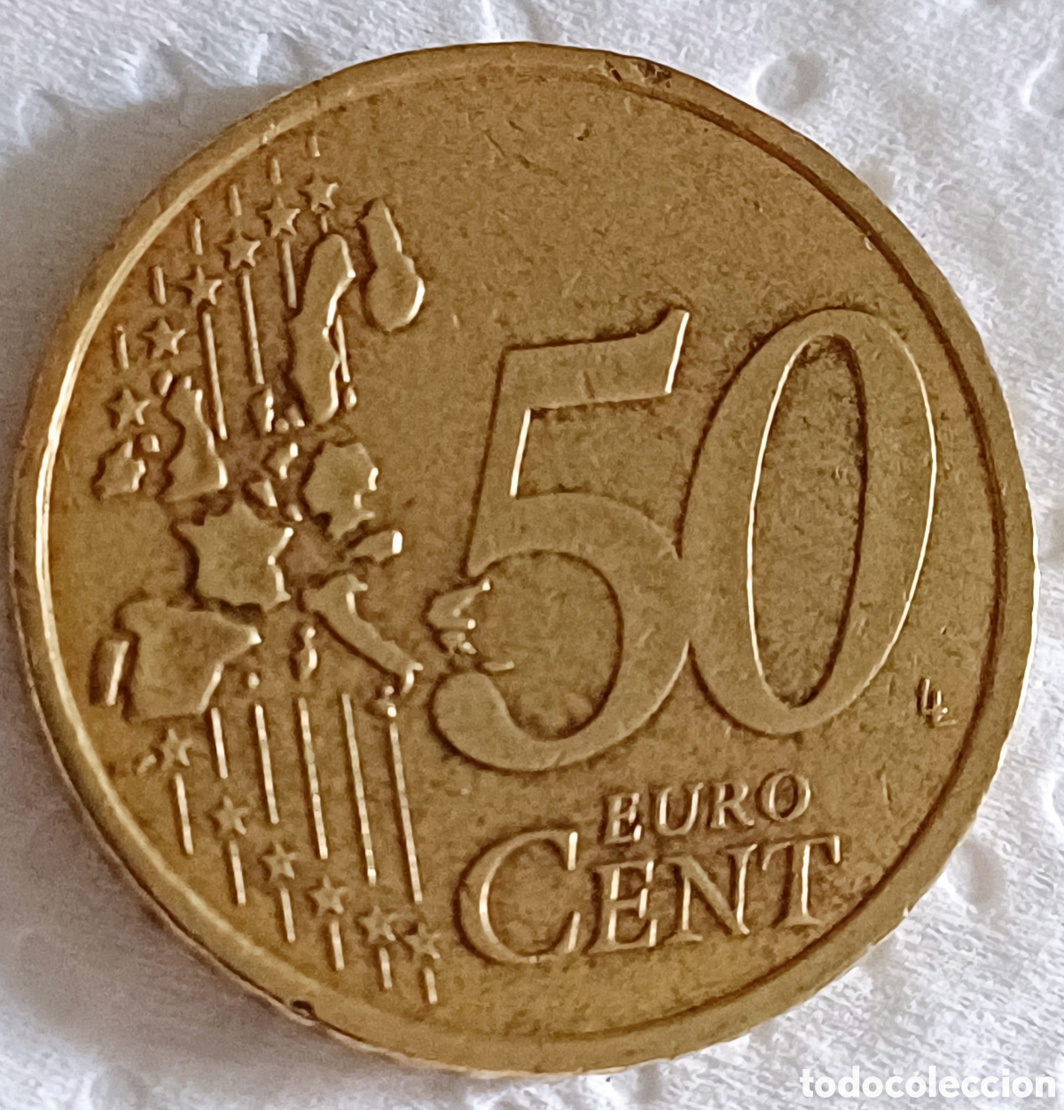 Euros: Moneda 50 cent Grecia 2002 escasa - Foto 2