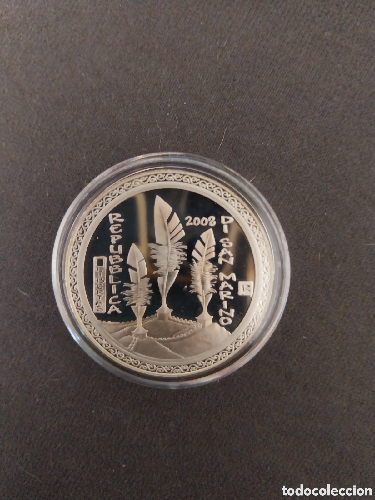Euros: San Marino 2008 moneda 5 &euro; proff - Foto 3