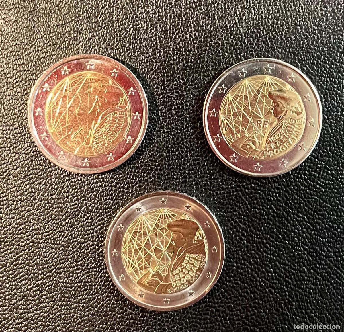 Euros: 3 MONEDAS PROGRAMA ERASMUS A&Ntilde;O 2022 3 PA&Iacute;SES - Foto 1