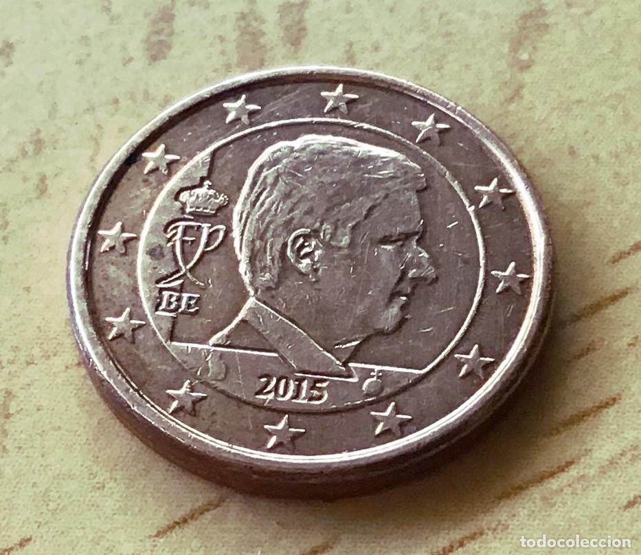 Euros: 1 c&eacute;ntimo de euro de B&eacute;lgica. A&ntilde;o 2015