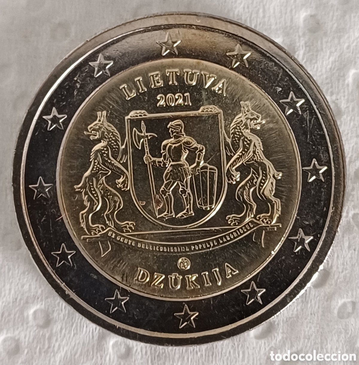 Euros: Dos monedas de 2 &euro; Lituania 2021, errores, S/C - Foto 8