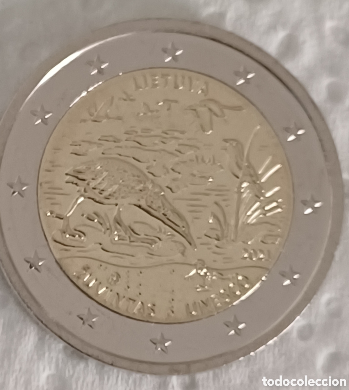 Euros: Dos monedas de 2 &euro; Lituania 2021, errores, S/C - Foto 9