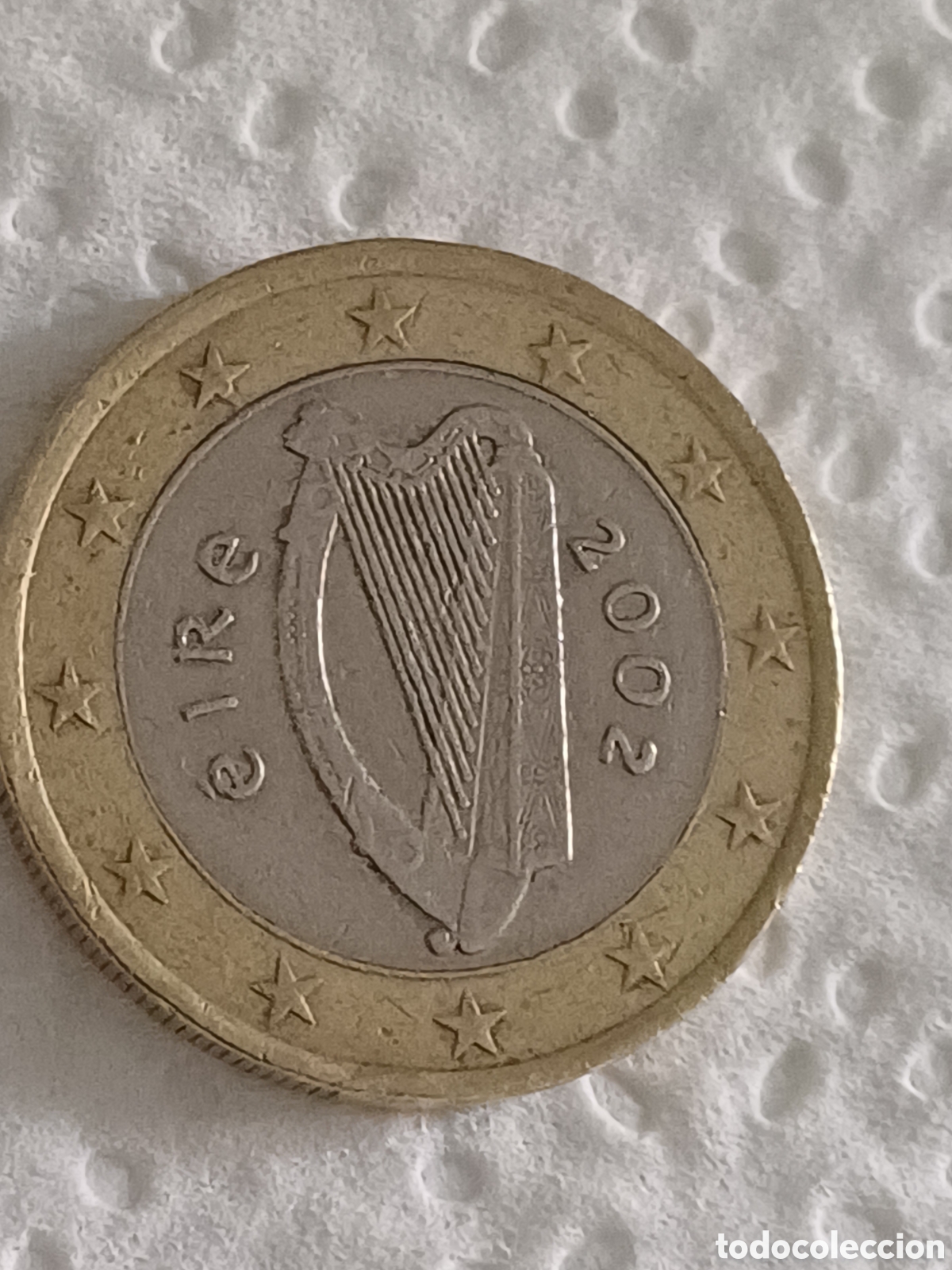 Euros: Moneda de 1&euro; Eire 2002 - Foto 3