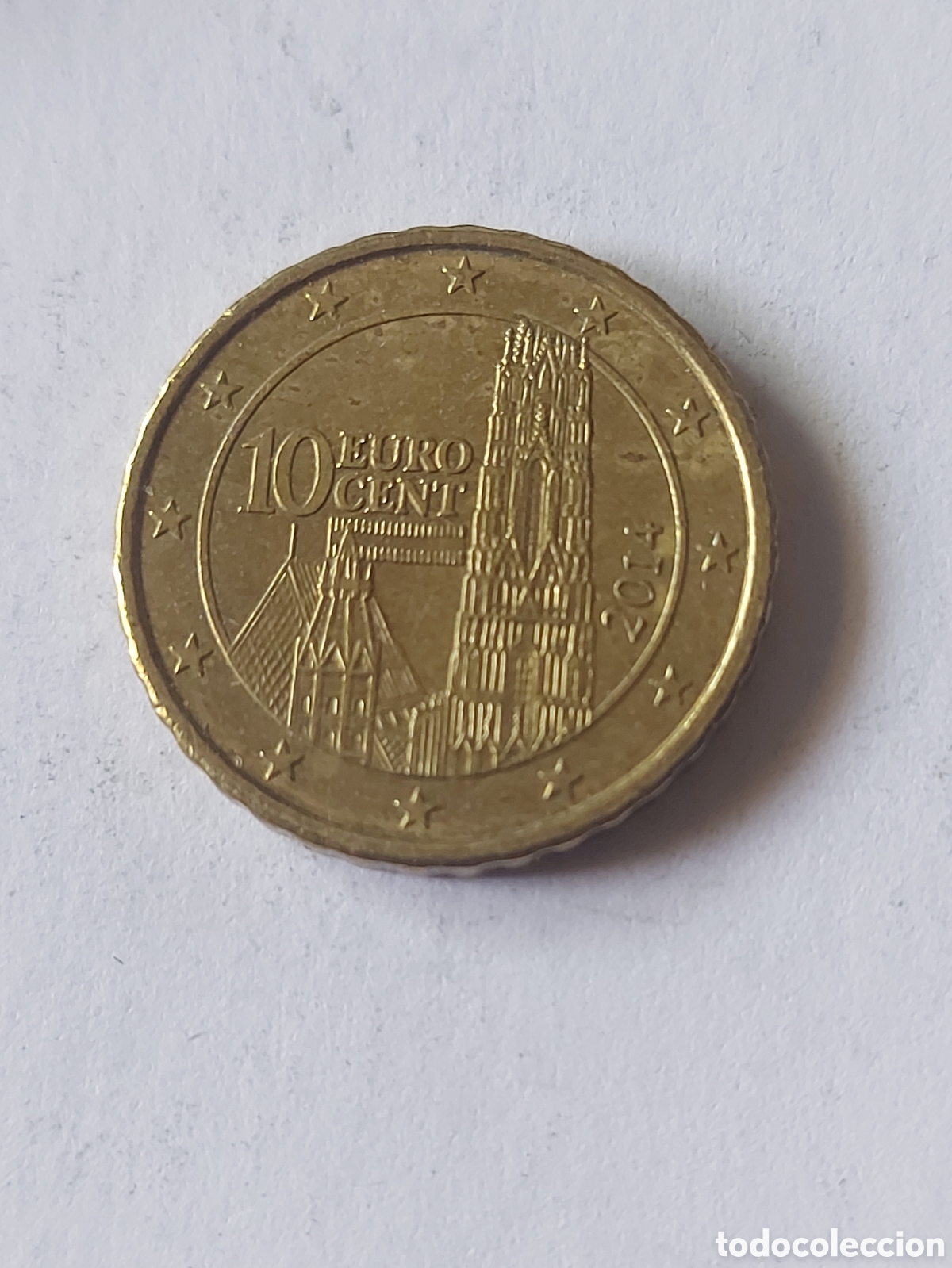 Euros: MONEDA AUSTRIA 10 C&Eacute;NTIMOS EURO 2014 - Foto 1