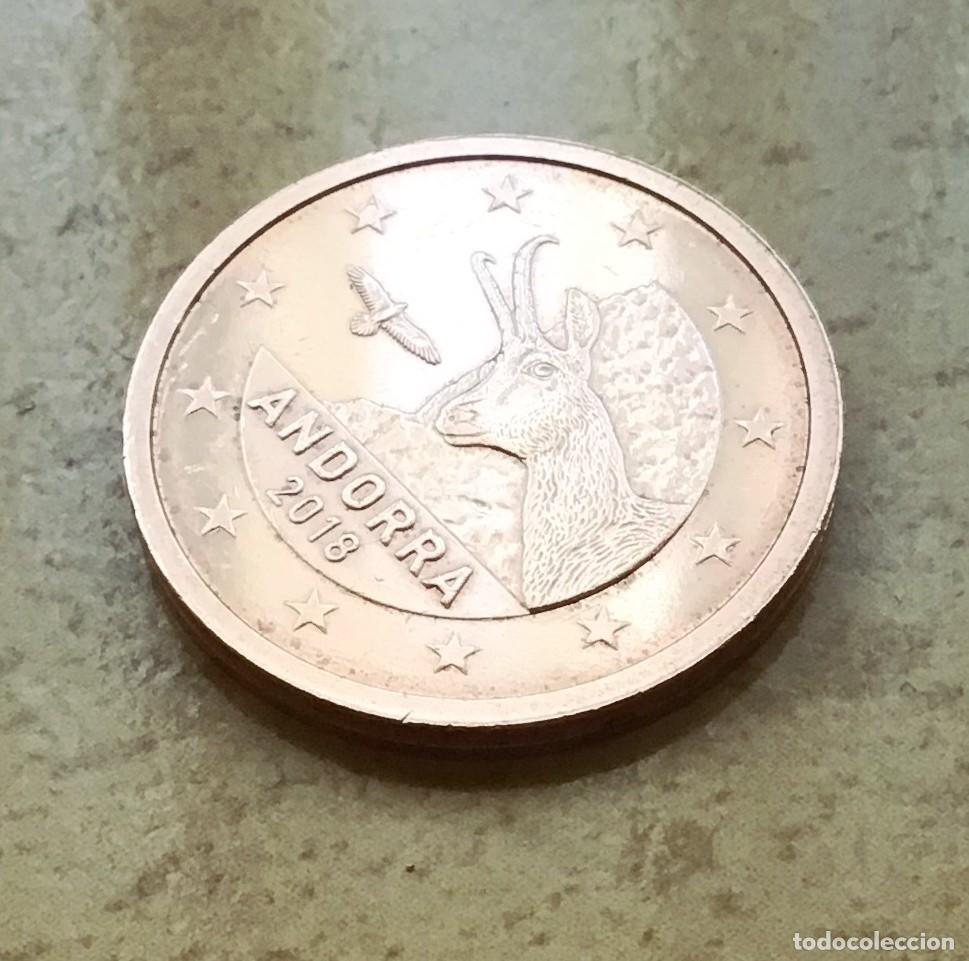 Euros: 2 c&eacute;ntimos de euro de Andorra. A&ntilde;o 2018
