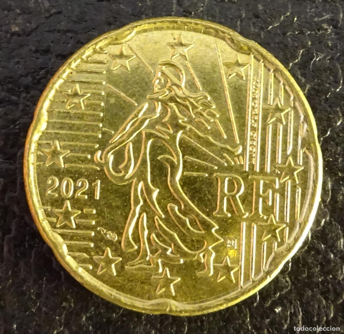 Euros: FRANCIA 20 C&Eacute;NTIMOS DE EURO 2021 - Foto 1