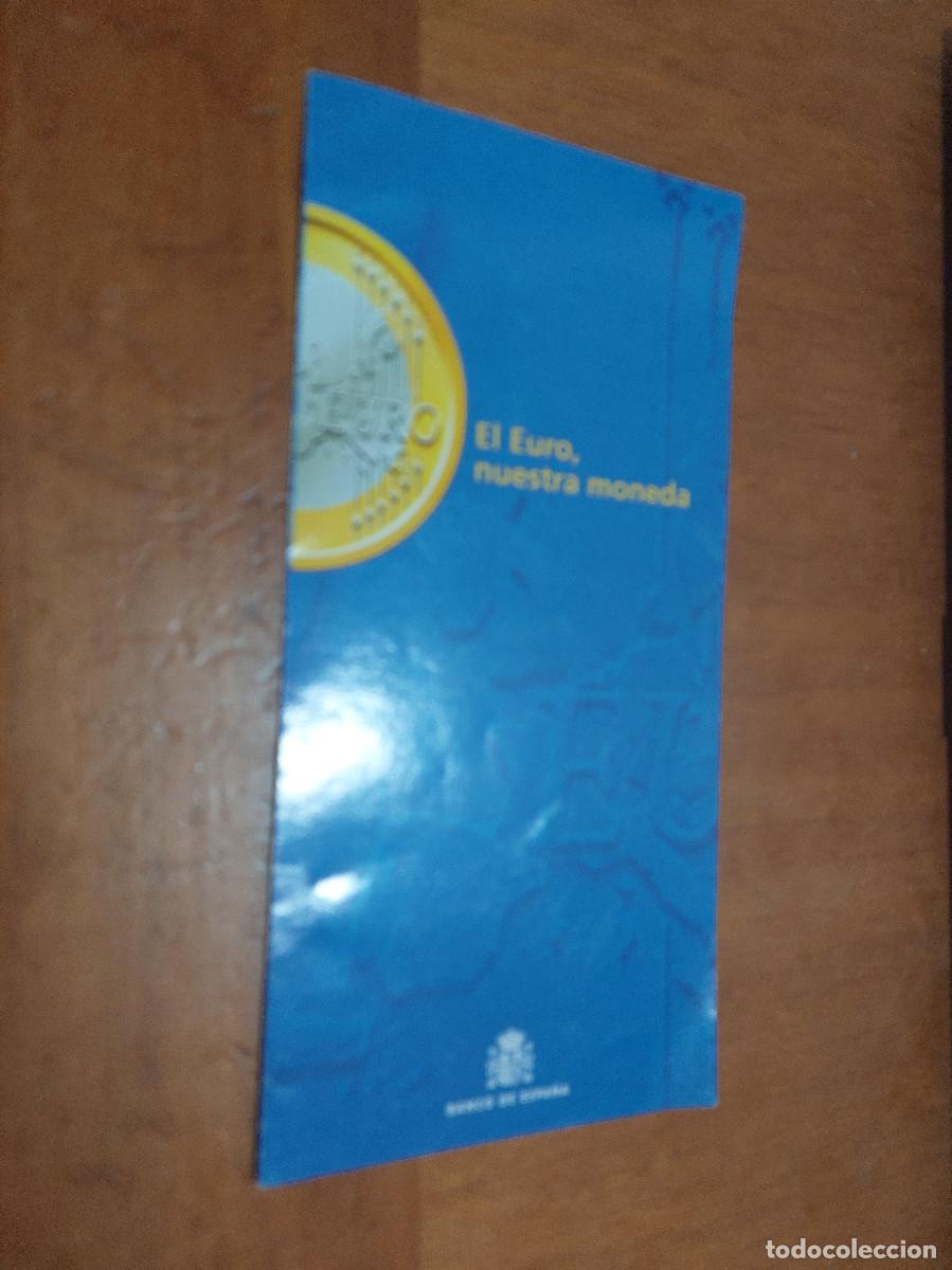 Euros: EL EURO NUESTRA MONEDA. TRIPTICO DE PROMOCI&Oacute;N DEL CAMBIO AL EURO. BUEN ESTADO. DIFICIL