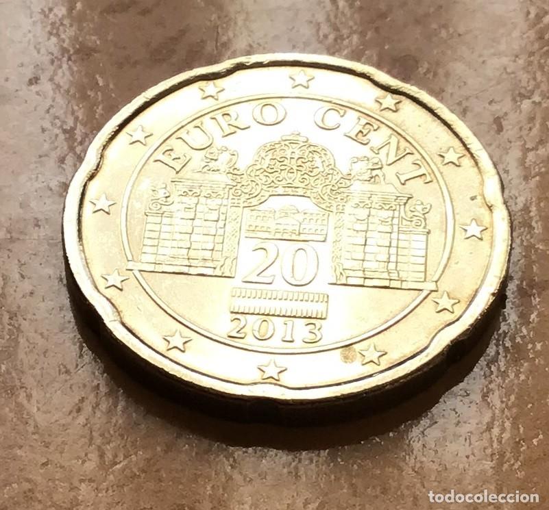 Euros: 20 c&eacute;ntimos de euro de Austria. A&ntilde;o 2013 - Foto 1