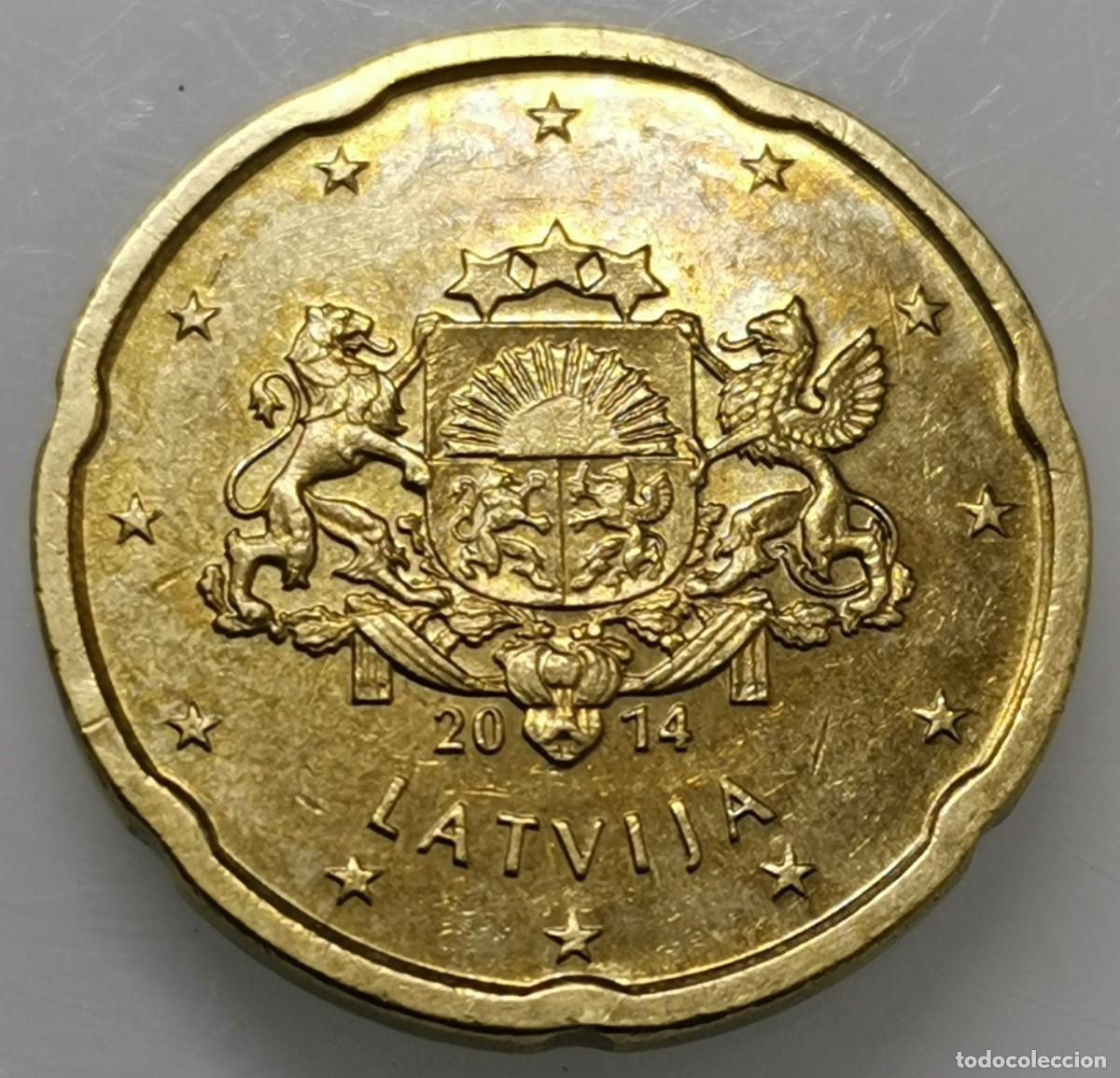 Euros: LETONIA - 20 C&eacute;ntimos de Euro - 2014. - Foto 1